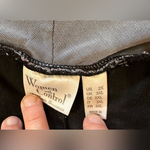 Tummy Control Shorts with Pockets - Women with Control - Black - 2X - Picture 8 of 13